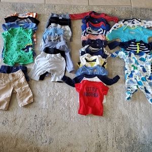 Large Bundle Newborn Baby Boy Clothes 0-3 Months